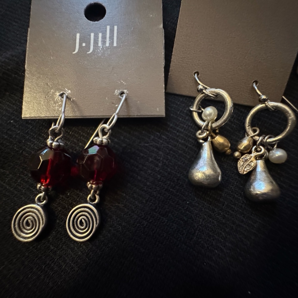NWT BUNDLE Chico's J Jill Gold & Silver Earrings 4 pairs Pierced ears MSRP $109 - Picture 7 of 16